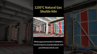 1250°C Herdwagenofen für Keramikprodukte #Ofenhersteller #Ziegelfabrik #Shuttlekiln #Gaskiln