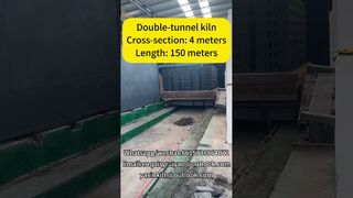 150 Meter langer Tunnelofen mit 4 m Querschnitt für Hochleistungsziegelwerk#Ziegelfabrik#Tunnelofen